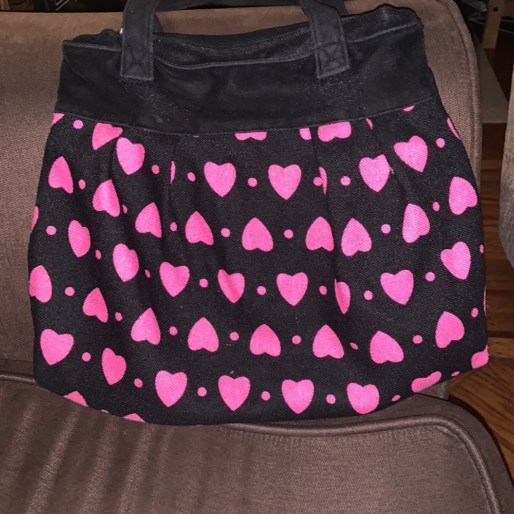 Heart & Polka Dot Corduroy Purse